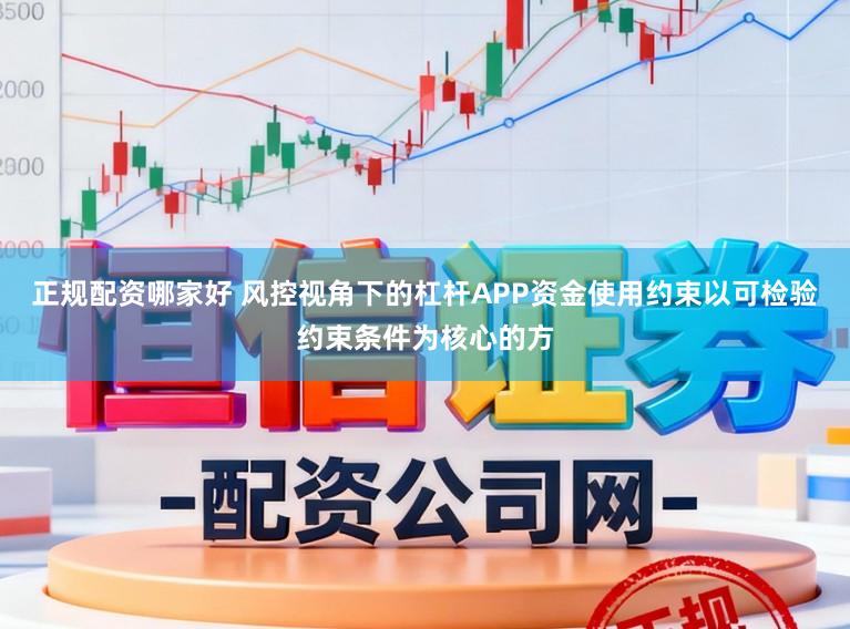 正规配资哪家好 风控视角下的杠杆APP资金使用约束以可检验约束条件为核心的方