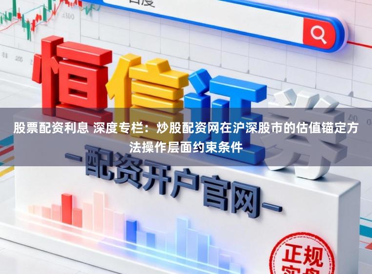 股票配资利息 深度专栏：炒股配资网在沪深股市的估值锚定方法操作层面约束条件