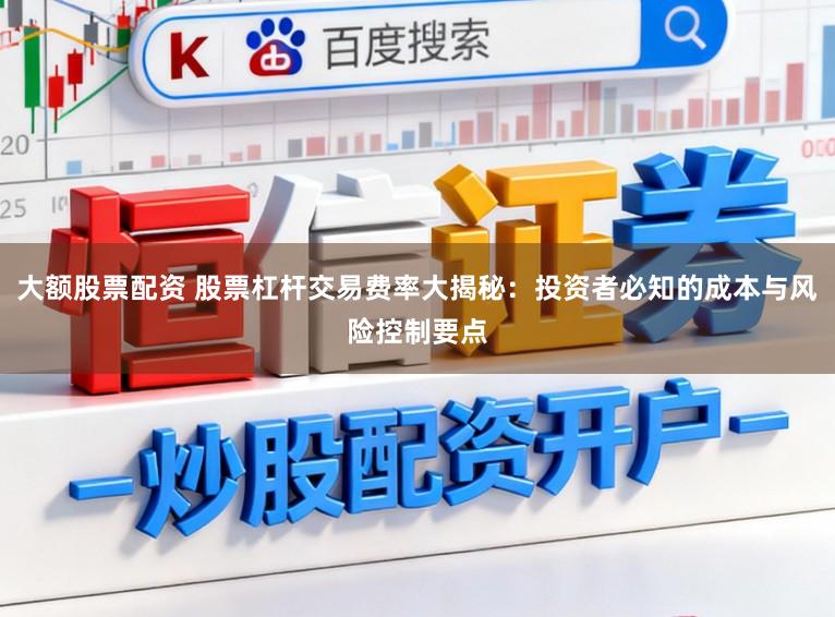 大额股票配资 股票杠杆交易费率大揭秘：投资者必知的成本与风险控制要点